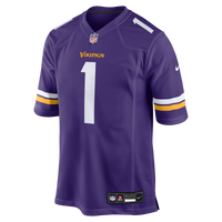 Minnesota Vikings Number 1 Groom Nike Purple Game Jersey