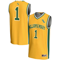 #1 William & Mary Tribe GameDay Greats Lightweight Basketball Jersey - Gold