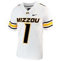 #1 Missouri Tigers Nike Replica Football Jersey - White
