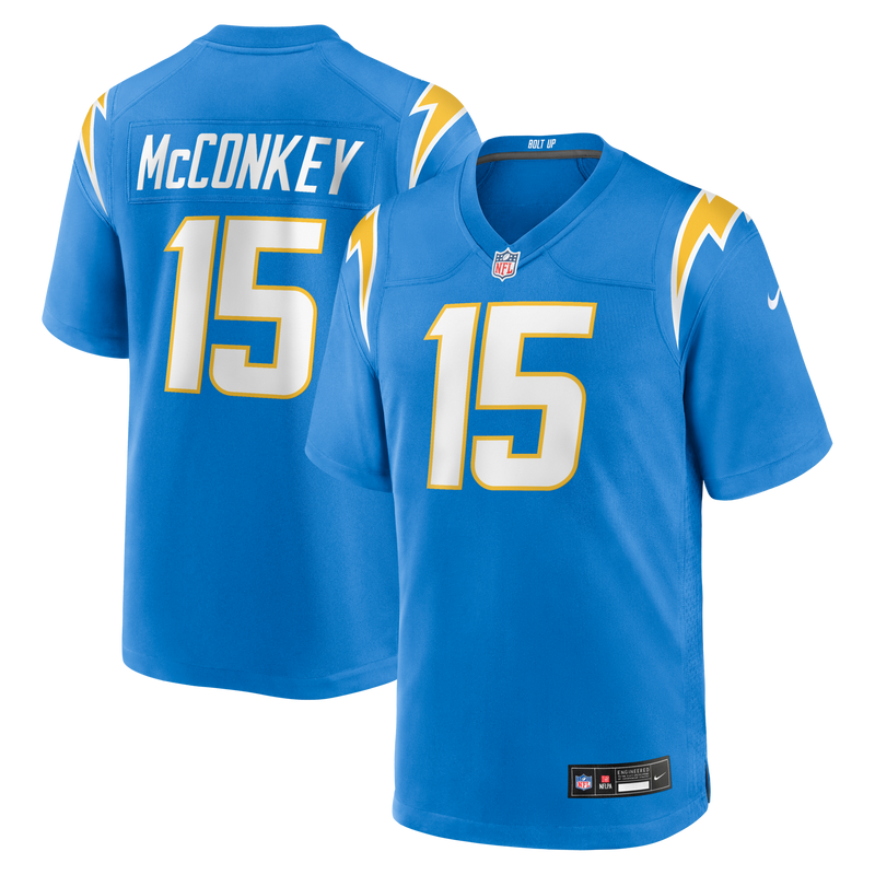 Los Angeles Chargers Ladd McConkey Nike Powder Blue Player Game Jersey