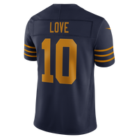 Green Bay Packers Jordan Love Nike Navy Alternate Vapor F.U.S.E. Stitched Limited Jersey