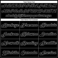 Custom Black Black-Gray Mesh Authentic Throwback Football Jersey