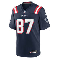New England Patriots Romeo Doubs Nike Navy Game Jersey