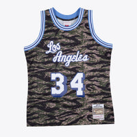 Los Angeles Lakers Mitchell & Ness Shaquille O'Neal 1996 Tiger Camo Swingman Jersey - Camo