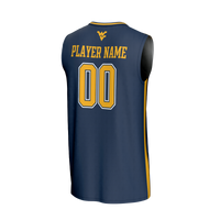 West Virginia Mountaineers GameDay Greats NIL Pick-A-Player Lightweight Basketball Fashion Jersey - Navy