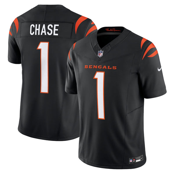 Cincinnati Bengals Ja'Marr Chase Nike Black Vapor F.U.S.E. Limited Jersey