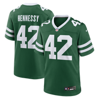 New York Jets Thomas Hennessy Nike Legacy Green Team Game Jersey