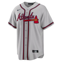 Atlanta Braves Ronald Acuna Jr. Nike Gray Road Replica Player Name Jersey