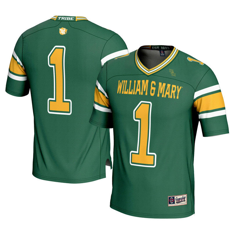 #1 William & Mary Tribe GameDay Greats Football Jersey - Green