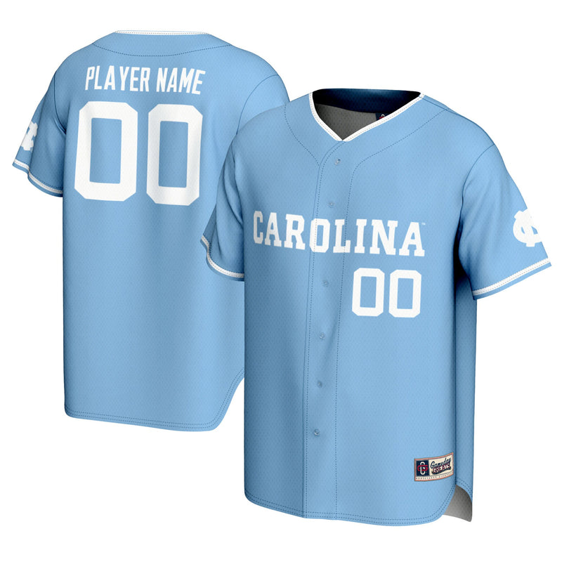 North Carolina Tar Heels GameDay Greats NIL Pick-A-Player Lightweight Baseball Jersey - Carolina Blue