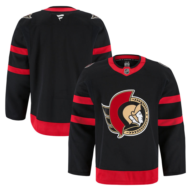 Ottawa Senators Fanatics Black Home Authentic Pro Jersey