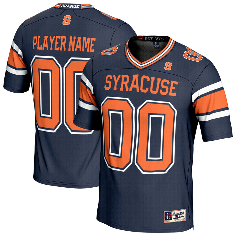 Syracuse Orange GameDay Greats NIL Pick-A-Player Lightweight Collegiate Football Fashion Jersey - Navy