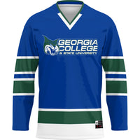 Georgia College Bobcats GameDay Greats Hockey Jersey - Blue