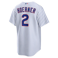 Chicago Cubs Nico Hoerner Nike White Replica Player Jersey