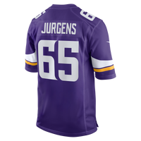 Minnesota Vikings Michael Jurgens Nike Purple Game Jersey
