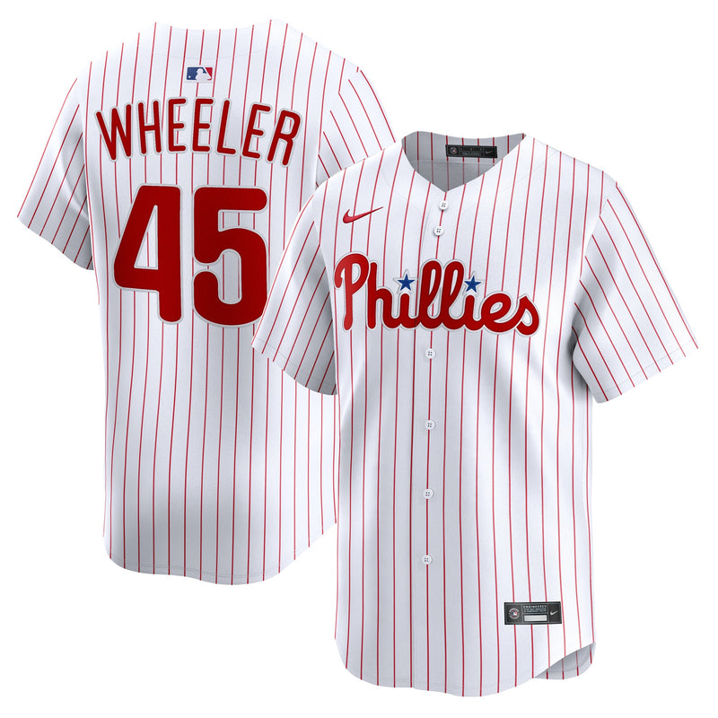 Philadelphia Phillies Zack Wheeler Nike White Home Limited Player Jersey