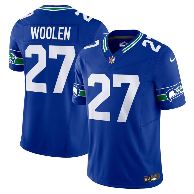 Seattle Seahawks Tariq Woolen Nike Royal Alternate Vapor F.U.S.E. Limited Jersey