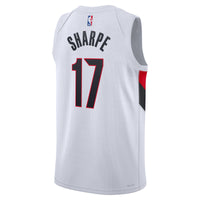 Portland Trail Blazers Nike Replica Association Edition Swingman Jersey - White - Shaedon Sharpe