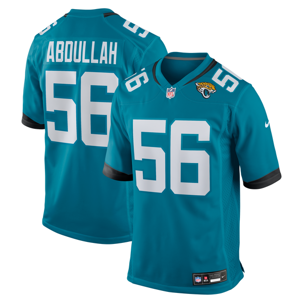 Jacksonville Jaguars Yasir Abdullah Nike Teal Team Game Jersey