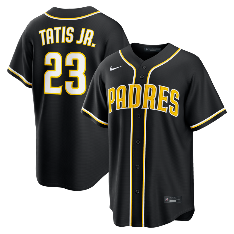 San Diego Padres Fernando Tatis Jr. Nike Fashion Replica Black Out Jersey