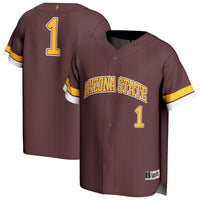 Arizona State Sun Devils GameDay Greats Lightweight Collegiate Baseball Fashion Jersey - Maroon