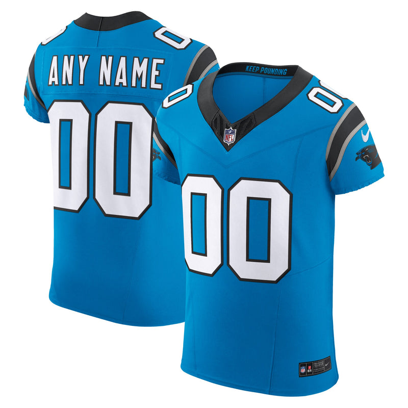 Carolina Panthers Nike Blue Vapor F.U.S.E. Elite Custom Jersey
