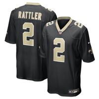 New Orleans Saints Spencer Rattler Nike Black Team Game Jersey