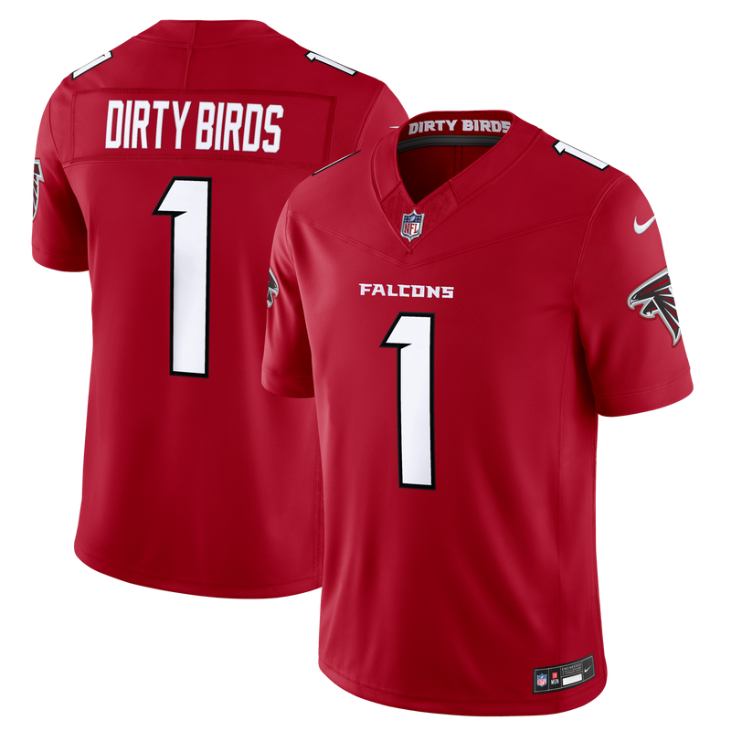 Atlanta Falcons Dirty Birds Nike Red Team Vapor F.U.S.E. Stitched Limited Jersey