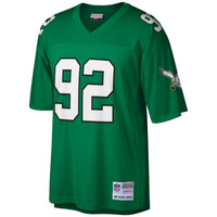 Philadelphia Eagles Reggie White Mitchell & Ness Kelly Green Big & Tall 1990 Retired Player Replica Jersey