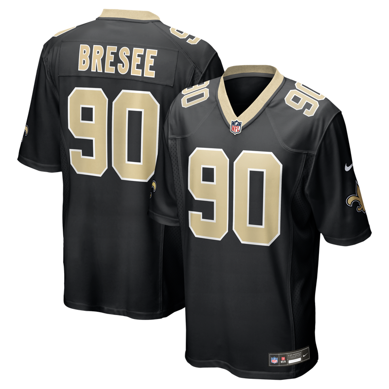 New Orleans Saints Bryan Bresee Nike Black Game Jersey
