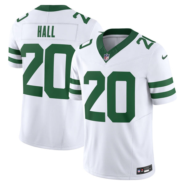 New York Jets Breece Hall Nike Legacy White Vapor F.U.S.E. Limited Jersey