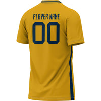 West Virginia Mountaineers GameDay Greats Pick-A-Player NIL Lightweight Soccer Jersey - Gold
