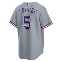 Texas Rangers Corey Seager Nike Gray Road Replica Jersey
