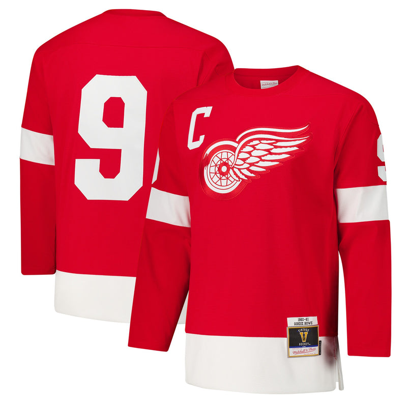 Detroit Red Wings Gordie Howe Red 1960-61 Power Play Jersey
