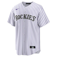 Colorado Rockies Hunter Goodman Nike White Home Replica Jersey