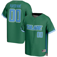 Tulane Green Wave GameDay Greats NIL Pick-A-Player Lightweight Baseball Jersey - Green