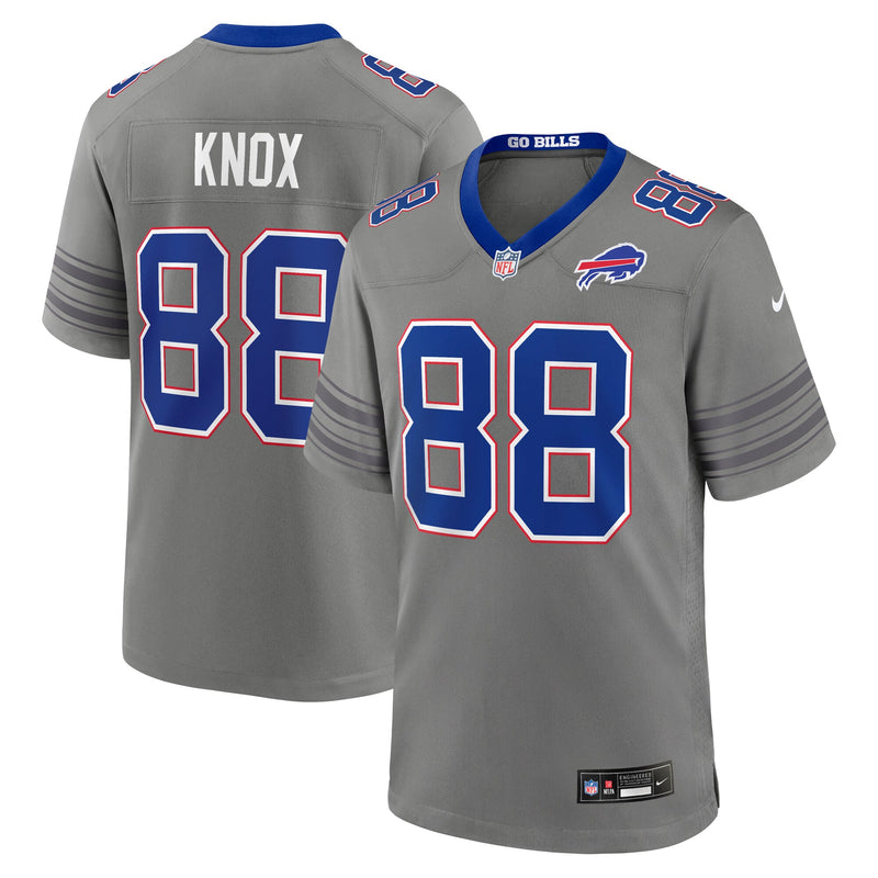 Buffalo Bills Dawson Knox Nike Gray Nickel City Game Jersey
