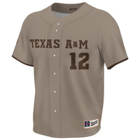 Texas A&M Aggies GameDay Greats Corps of Cadet Lightweight Baseball Jersey - Khaki