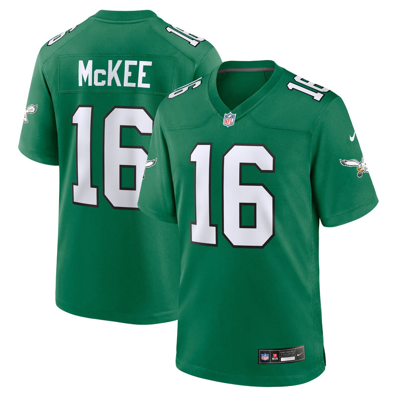 Philadelphia Eagles Tanner McKee Nike Kelly Green Alternate Game Jersey