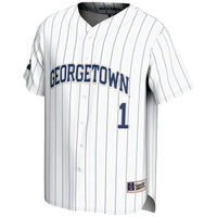#1 Georgetown Hoyas GameDay Greats Lightweight Baseball Fashion Jersey - White