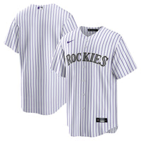 Colorado Rockies Nike White Home Blank Replica Jersey