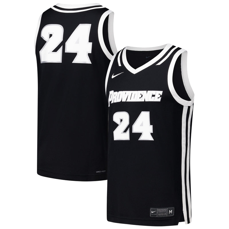 #24 Providence Friars Nike Replica Basketball Jersey - Black
