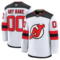 New Jersey Devils Fanatics White Away Premium Custom Jersey