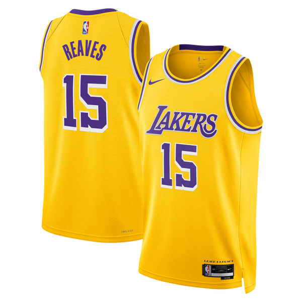 Los Angeles Lakers Nike Icon Edition Swingman Jersey - Gold - Austin Reaves
