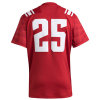 #25 NC State Wolfpack adidas Premier Strategy Jersey - Red