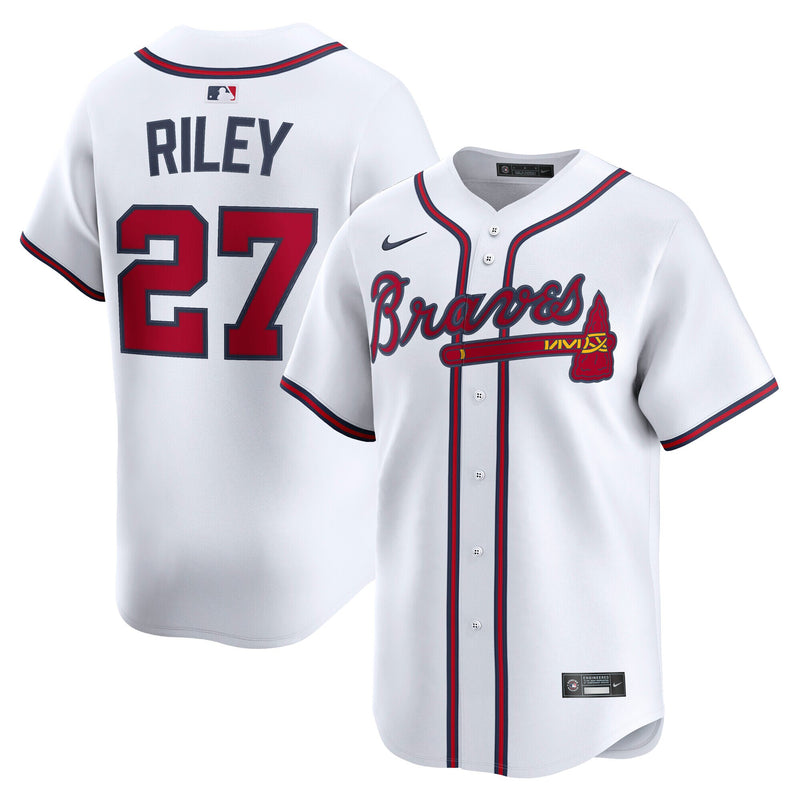 Atlanta Braves Austin Riley Nike White Home Limited Player Jersey