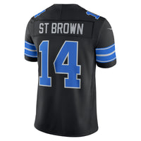 Detroit Lions Amon-Ra St. Brown Nike Black Alternate Vapor F.U.S.E. Stitched Limited Jersey