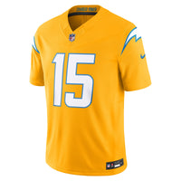 Los Angeles Chargers Ladd McConkey Nike Gold Alternate Charger Power Vapor F.U.S.E. Limited Jersey