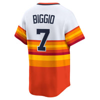 Houston Astros Craig Biggio Nike White Throwback Cooperstown Collection Limited Player Jersey