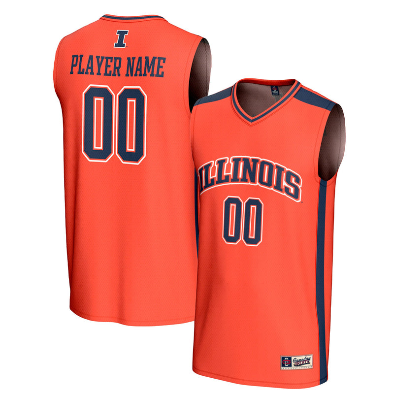 Illinois Fighting Illini GameDay Greats NIL Pick-A-Player Lightweight Basketball Fashion Jersey - Orange